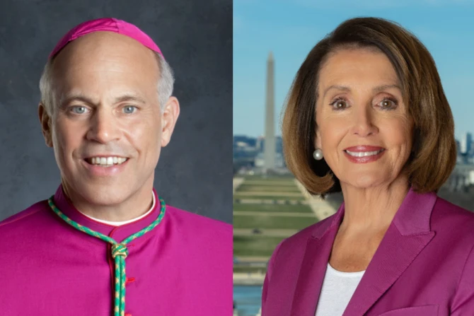 Archbishop Salvatore Cordileone of San Francisco and House Speaker Nancy Pelosi
